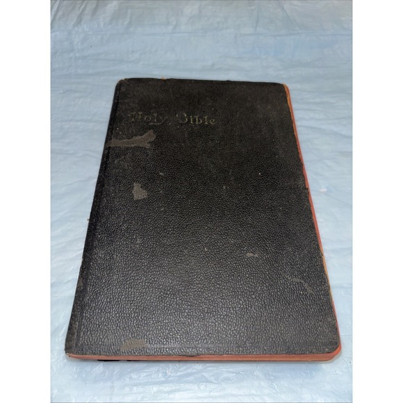 Other - Rare 1920s - 30's Self Pronouncing KJV Holy Bible Red Edges Study Reference